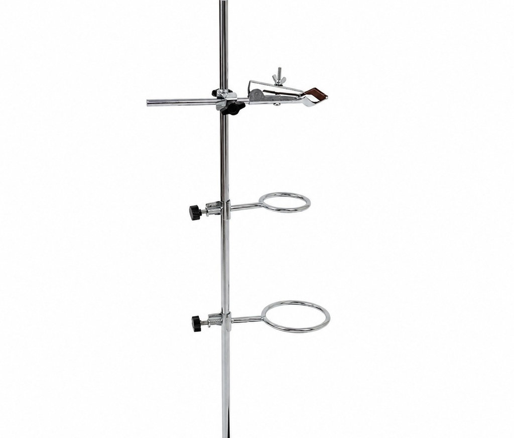 Lab Equipment - Laboratoriumstandaard, ijzer, roestvrij staal, chemielaboratoriumstandaard, klemring,
