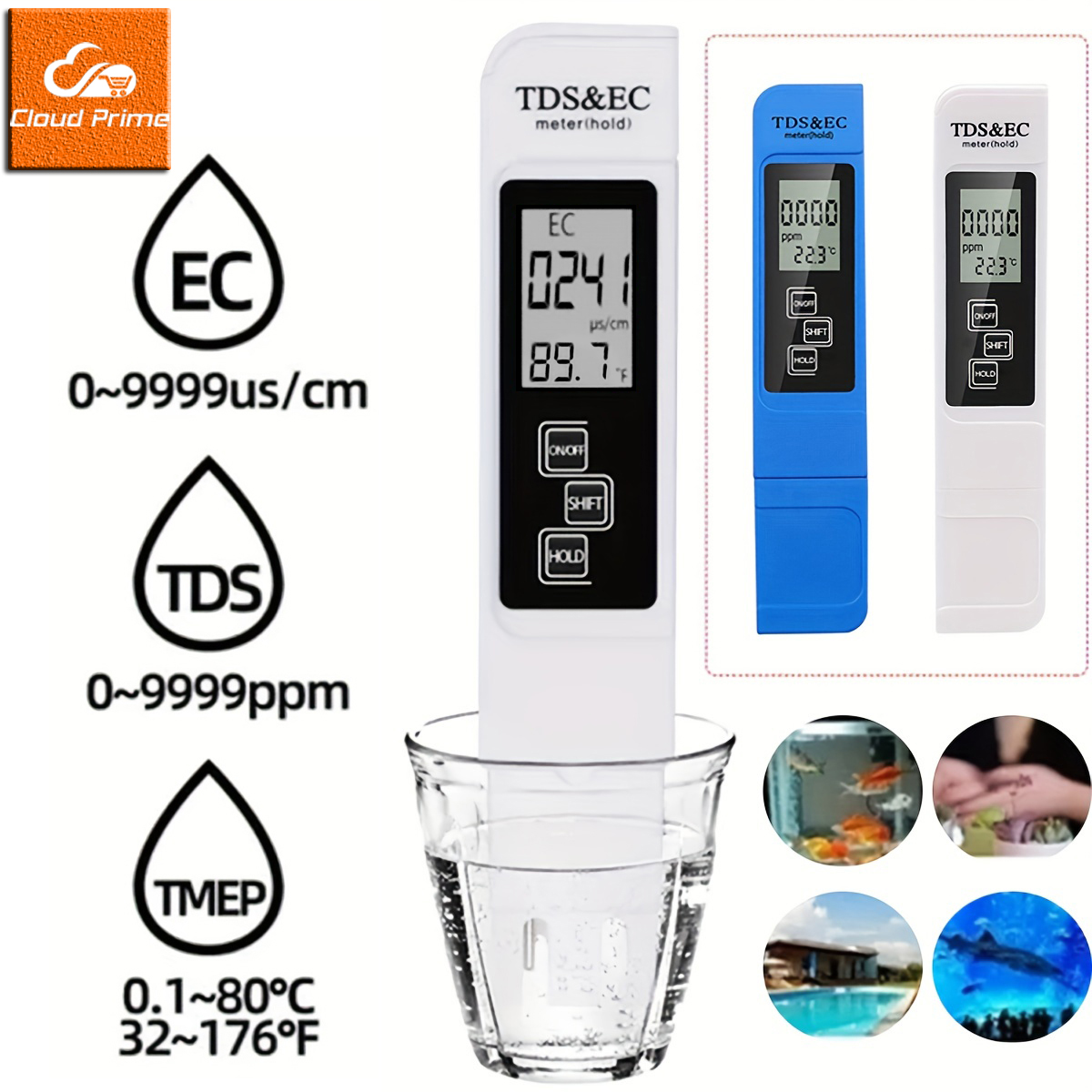 Ph Meter Digital Water Tester - 3in1 Waterkwaliteit Detectie Pen Huishoudelijke Drinkwater