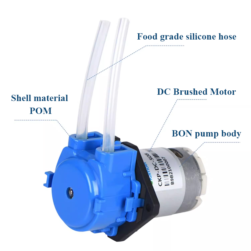 Mini Peristaltic Pump 12V - 12V peristaltische doseerpomp, zelf-aanzuigend en omkeerbaar