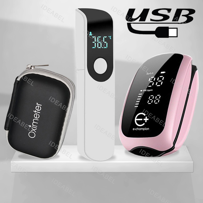 Pulse Oximeter Fingertip Rechargeable - Oplaadbare medische oximeter met draagkoord, vingertop-pulsoximeter,