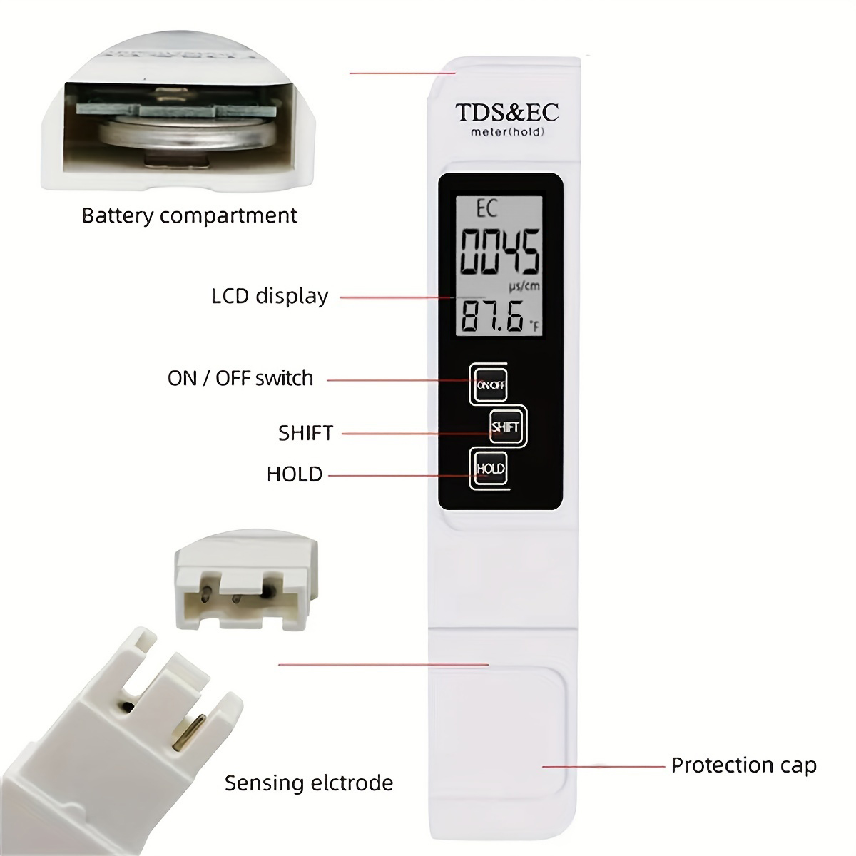 3in1 Waterkwaliteit Detectie P - Ph Meter Digital Water Tester recensie en prijs